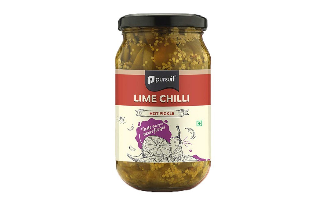 Pursuit Lime Chilli Hot Pickle    Glass Jar  400 grams
